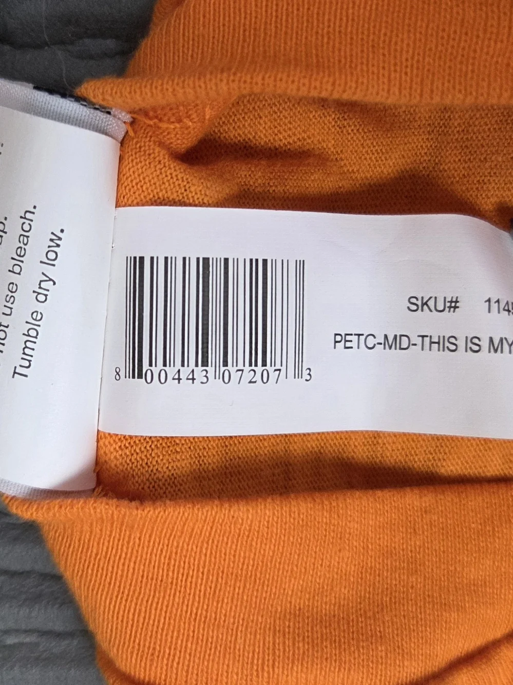 Orange Dogs Medium Halloween Costume Tee - 